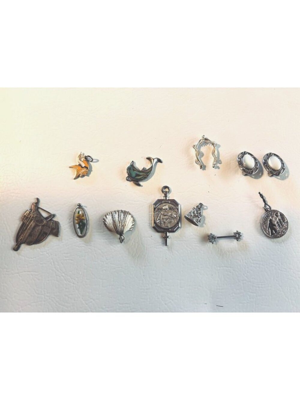 Enamel Charms And Pendants Lot Various Themes Includes Earrings Collectible Craf